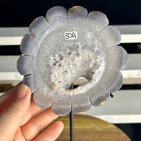 Image 1 of Druzy Agate Sunflower On Stand (30A)