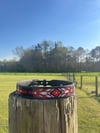 Kids Beaded leather Belt  (Red/White) 