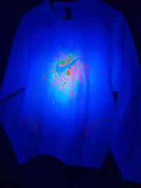 Image 1 of Drippy Nike Swoosh Crew Neck Neon Unisex Sweatshirt 