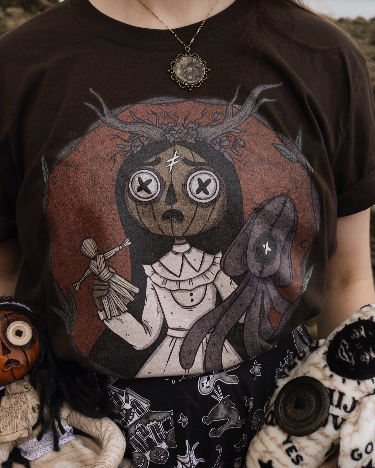 Image of PREORDER Button Pumpkin Tee