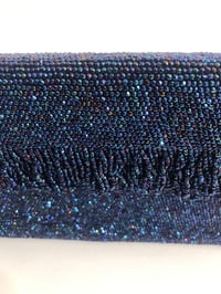 Image 2 of Fringe Flap Over Beaded Clutch