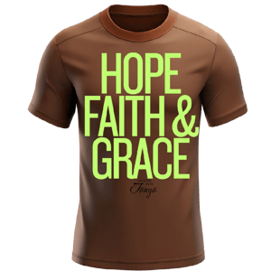 Image of Hope Faith Grace Message Tee