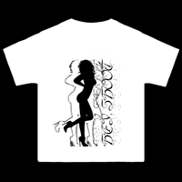 HEY SHOOT GIRL TEE WHITE