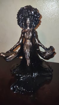 Image 2 of Mother Flow – Afro Goddess Resin Sculpture