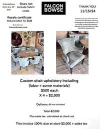 100% Start Payment For [4] Dining Room Chairs For Anna 