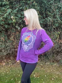 Image 3 of Medium unisex Stealie Long Sleeve brown