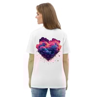 Image 1 of Heart Cloud Unisex Organic Cotton T-shirt