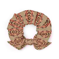 Image 1 of Peach Aloe Hair Scrunchie - Pink Accents