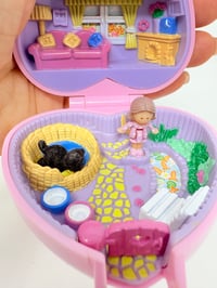 Image 7 of Ensemble bracelet et Polly Pocket petit Coeur rose chat