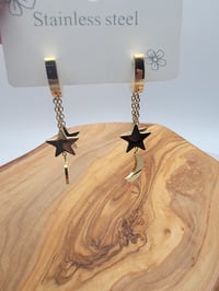 Image 4 of Half moon & stars earing