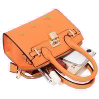 Image 12 of Padlock top handle Satchel