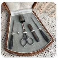 Image 2 of Vintage french sewing kit in a box