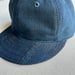 Image of Early 1900's Boro Indigo Ball Cap 003