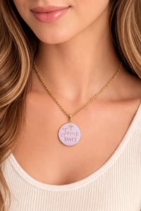 Image 3 of Jesus Saves Necklace 