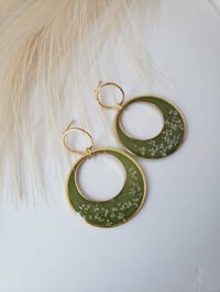  Queen Anne's Lace Circle Earrings 