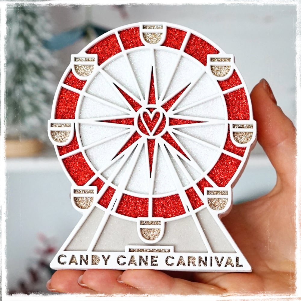 Image of PREORDER Candy Cane Carnival Ferris Wheel