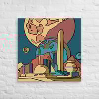 Image 6 of Retro Futurism Space Station Canvas