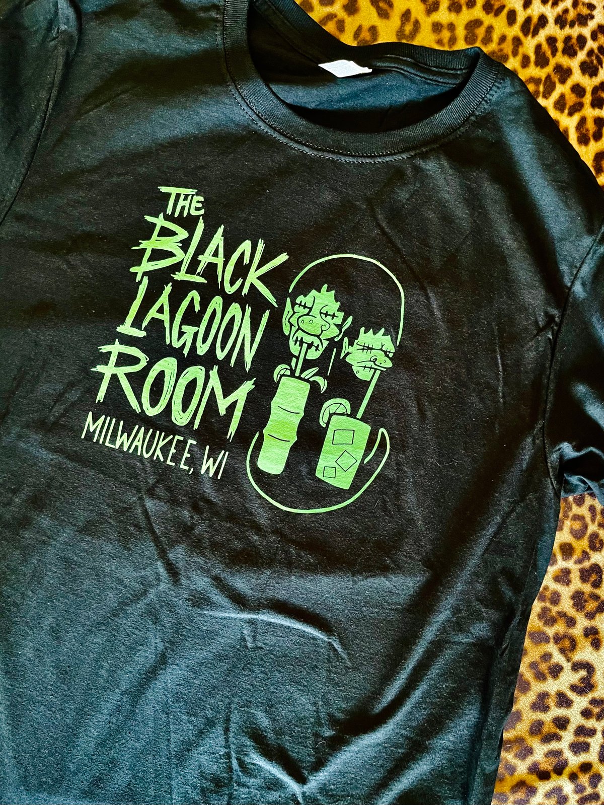 Black Lagoon Room DRUNKIE SHRUNKIES Mascot Logo T-Shirt!
