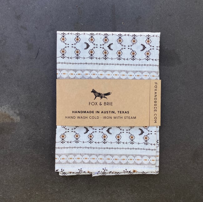 Western Floral Pocket Square 