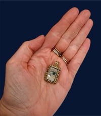 Image 3 of Unique Lovers Eye Pendant 