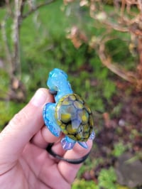 Image 3 of Aquamania Green Sea Turtle Pendant
