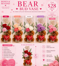 Mommy I love you bear vase 