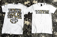 YEITM CHEETAH PRINT BRASS KNUCKLE TEE
