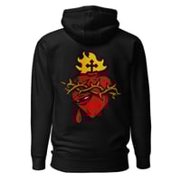 Image 3 of NVRFVR sacred heart Hoodie