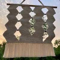 Image 2 of Zigzag & Ceramic Beads Wallhanging 