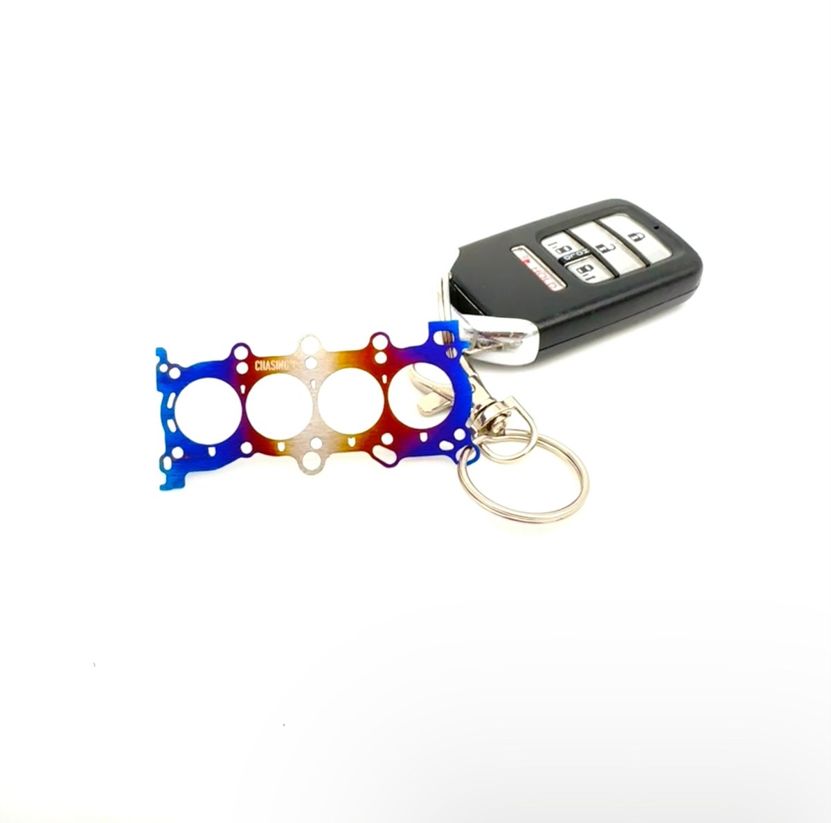 B202 Headgasket Titanium Key Ring — Modern Classic SAAB