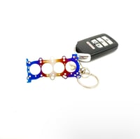 Image 1 of Titanium JDM engine head gasket keychain/ornament 