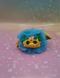Image 1 of Yellow and blue Fluffennutter keychain 