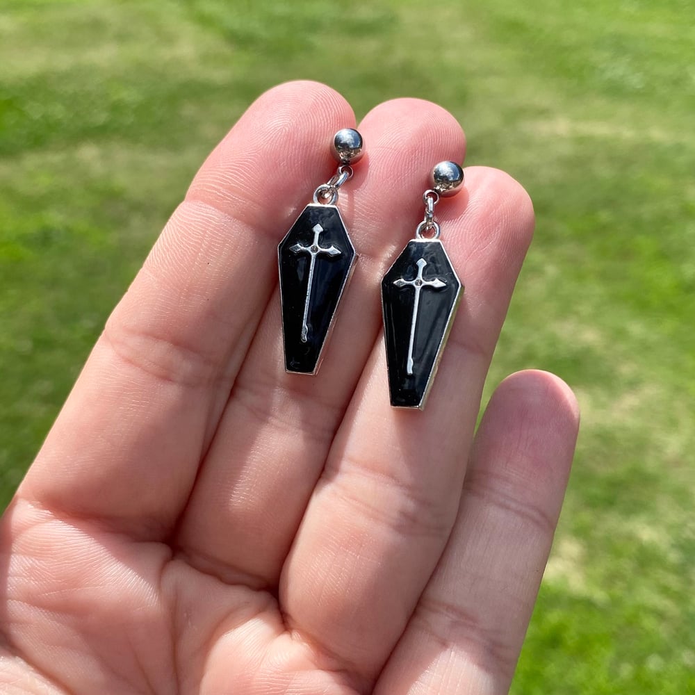 Image of Gothic Cross Earrings