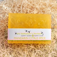 Image 1 of Mandarin Citrus Spice Honeybee Glycerin Body Bar