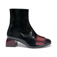 Image 1 of Di Chenzo 6004 BLACK PATENT/BORDO