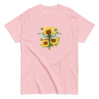 Image 5 of Unisex classic tee, Sunflower Dragonfly Bouquet Tee