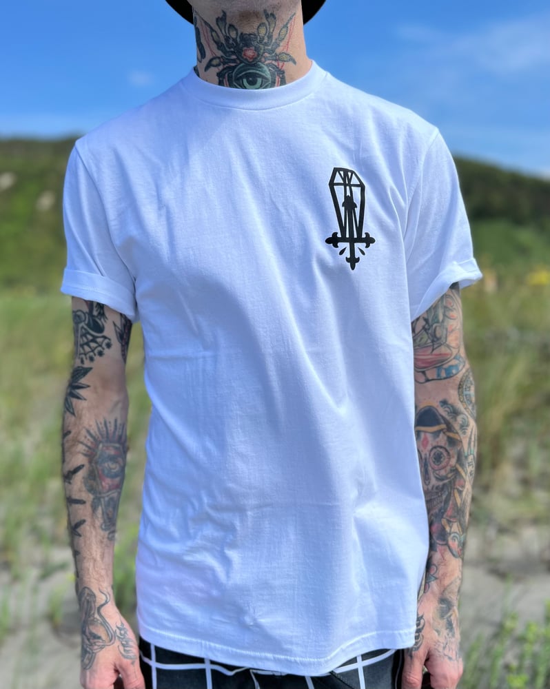 Image of “TURN OFF” WHITE T-SHIRT