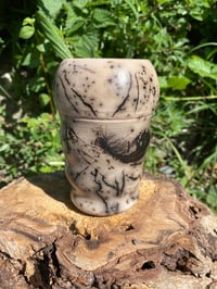 Image 3 of Organic Horsehair Raku Vase