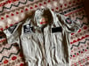 Real McCoys 8HU Jolly Rogers Tomcat TopGun F14 Short Sleeves Overall sz 36