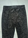 vintage Betsey Johnson velvet python trousers