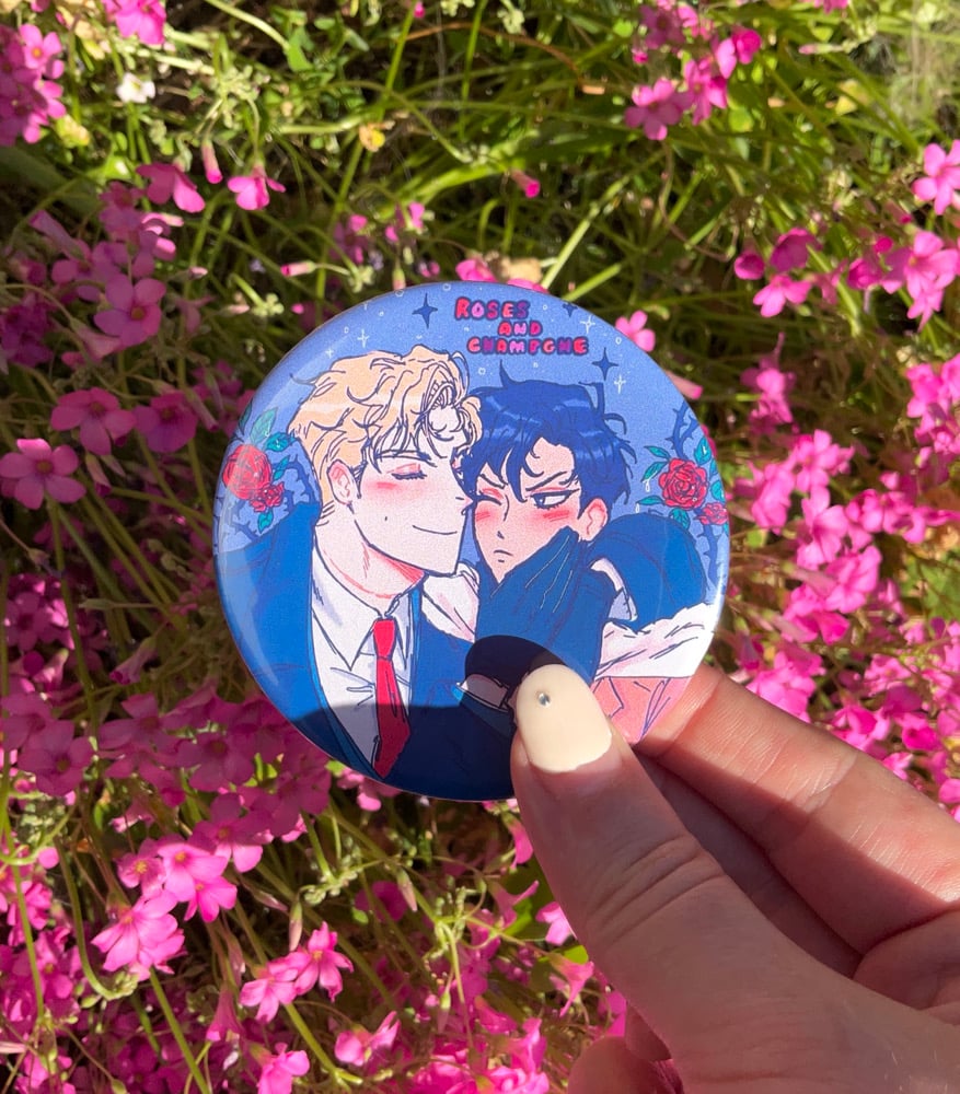 Image of Roses and Champagne x Low Tide in Twilight Large Badges 