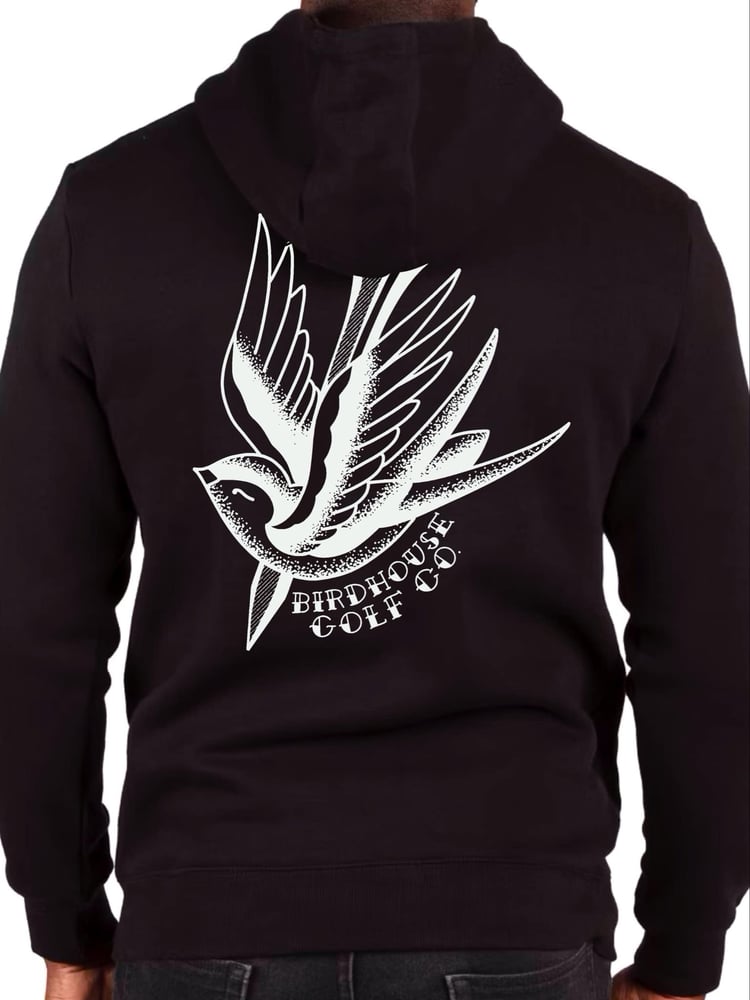 Image of Birdhouse golf co. Sparrow blk/white hoodie 