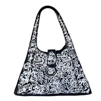 Image 1 of scribbly smoke hand bag  //   16x14Inch