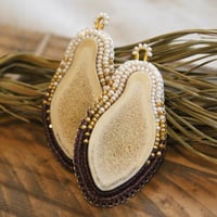 Image 1 of Violet Antler Dangles