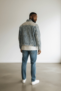 Image 3 of Blouson Biker Blue