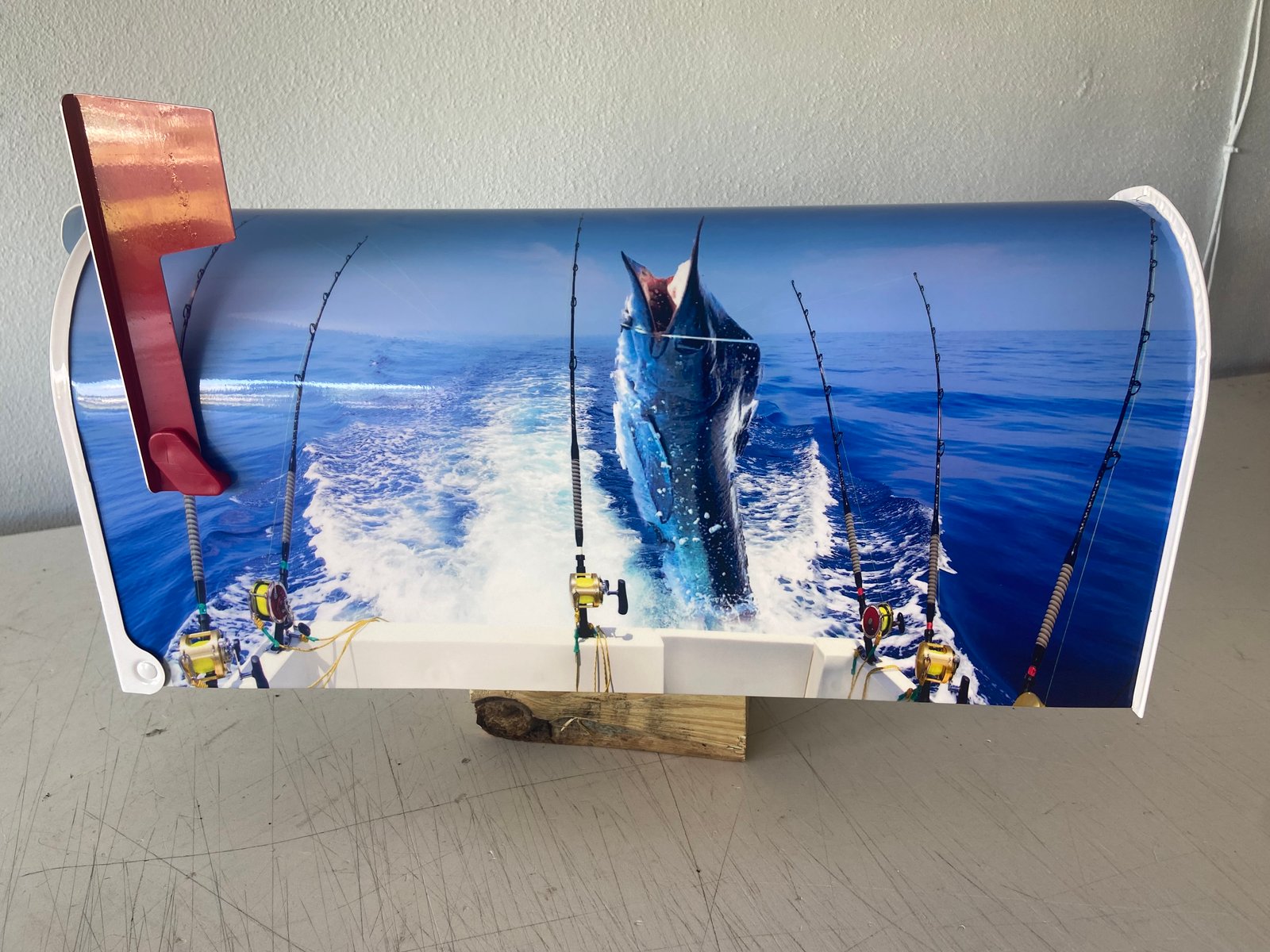 Custom Mailboxes with Deep Sea Fishing theme | A Parting Gift Custom ...