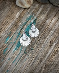 Image 1 of Wild horse Jasper earrings with chain 