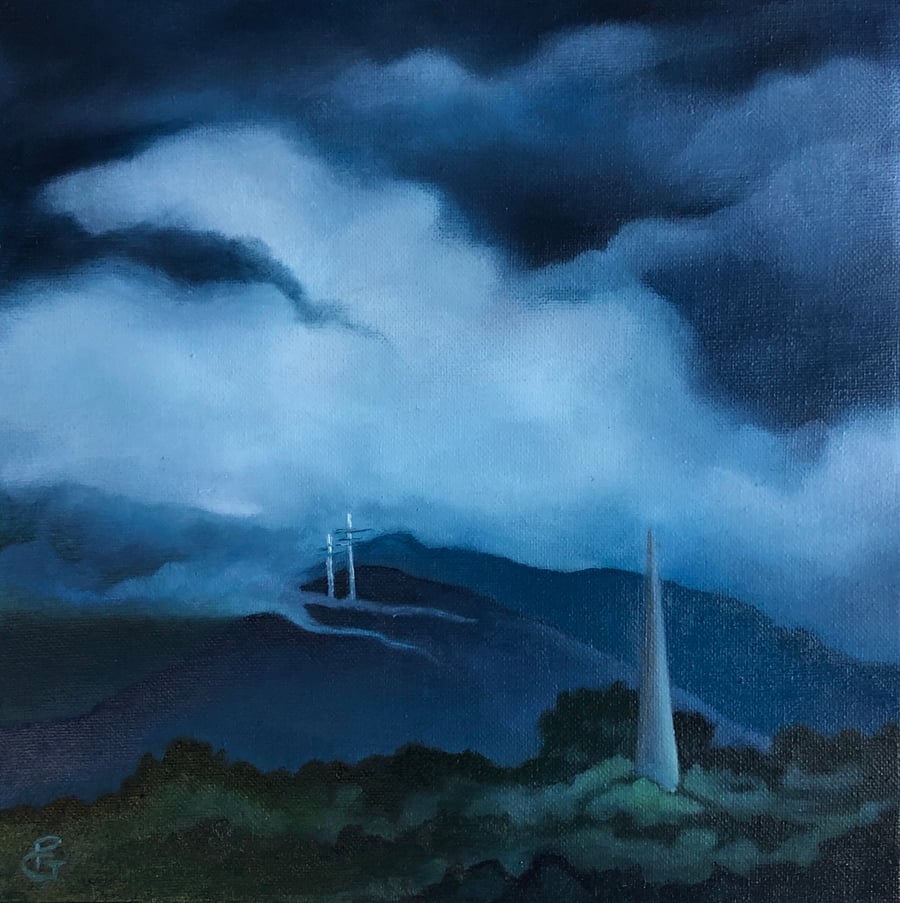 Image of Oil Painting Downtown Kingston NY