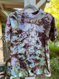 Image 1 of SMALL Godzilla Be Gay Do Crime Tie Dye Shirt H29