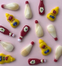 Image 5 of Fused glass tiny condiment magnets